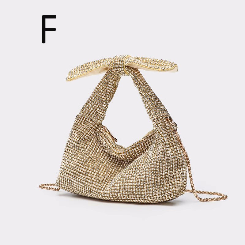画像7: Rhinestone Ribbon Handle Square Tote Shoulder Bag  ラインストーンリボンハンドルスクエアトートショルダ (7)