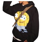 画像4: Double Spongebob Hoodie Sweatshirt　 ユニセックス 男女兼用ダブルスポンジボブビッグプリント フーディプルオーバートレーナー  パーカー  (4)