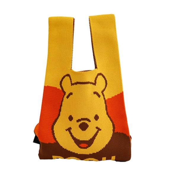 画像4: Mickey & Lotso & Donald Duck & Winnie the Pooh Best Knit Tote Bag　　ミッキー＆ロッツォ＆ドナルドダック＆熊のプーさんベストニットトートバッグ (4)