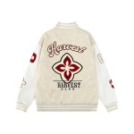 画像6: HARVEST Diamond Embroidery stadium jumper Baseball Jacket  blouson   ユニセックス 男女兼用HARVESTダイアモンド刺繍ベースボールジャケットスタジアムジャンパージャケット スタジャン ブルゾン (6)