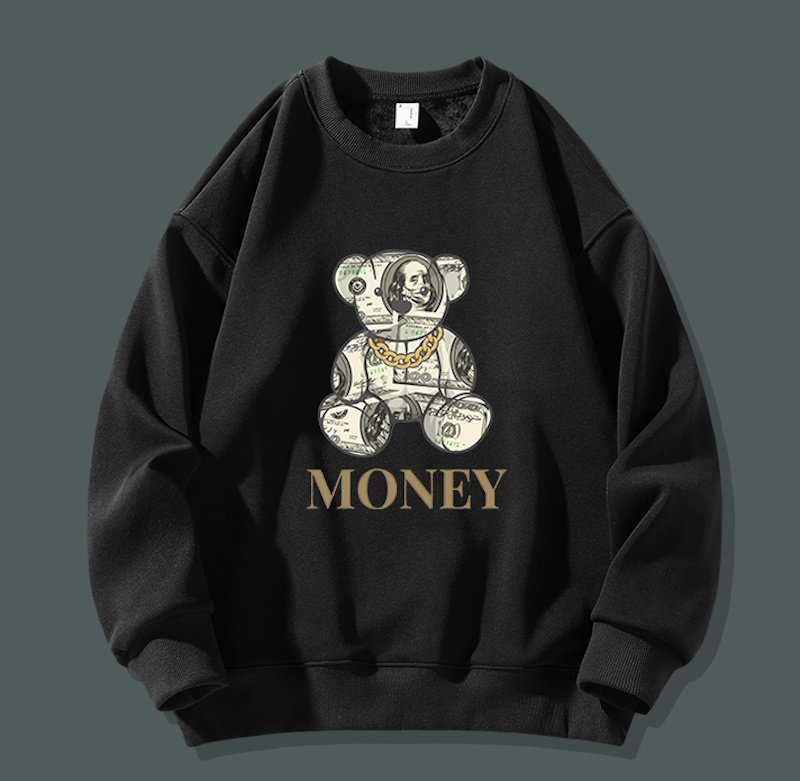 画像4: Unisex Violent Bear Dollar Bearbrick round neck sweatshirt　男女兼用 ユニセックスダラーベアブリック ベアプリントラウンドネック スウェットシャツ (4)