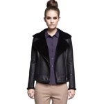 画像2: SALE セール Shearling Biker Jacket Sheepskin Shearling Jacket Riders Coat ムートンバイカージャケット シープスキン ムートンジャケット ライダース コート (2)
