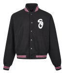 画像3: Letter logo control color Stadium jumper Baseball Jacket  blouson   ユニセックス 男女兼用レターロゴ刺繍コントロールカラーベースボールジャケットスタジアムジャンパージャケット スタジャン ブルゾン (3)