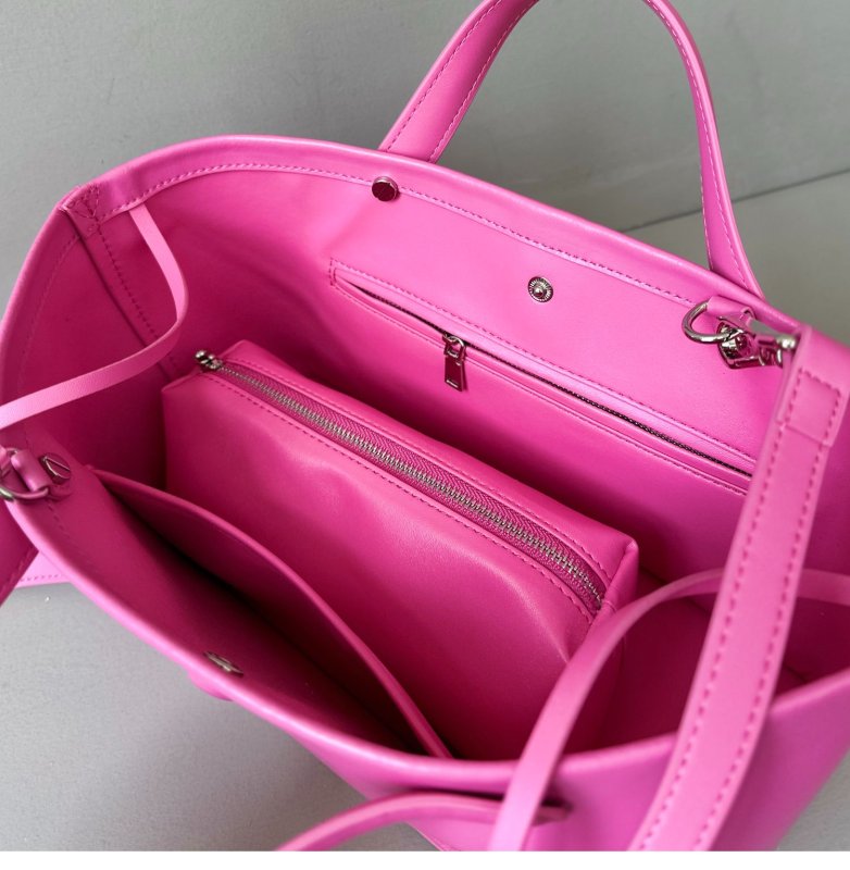 画像10: Leather French Tote Shoulder Bag  レザー舟形ショートハンドルトートショルダ (10)