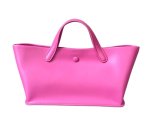 画像1: Leather French Tote Shoulder Bag　　レザー舟形ショートハンドルトートショルダ (1)