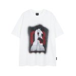画像2: Unisex Retro digital print Short Sleeve T-Shirt　男女兼用ユニセックスデジタルプリントラウンドネック半袖Tシャツ (2)