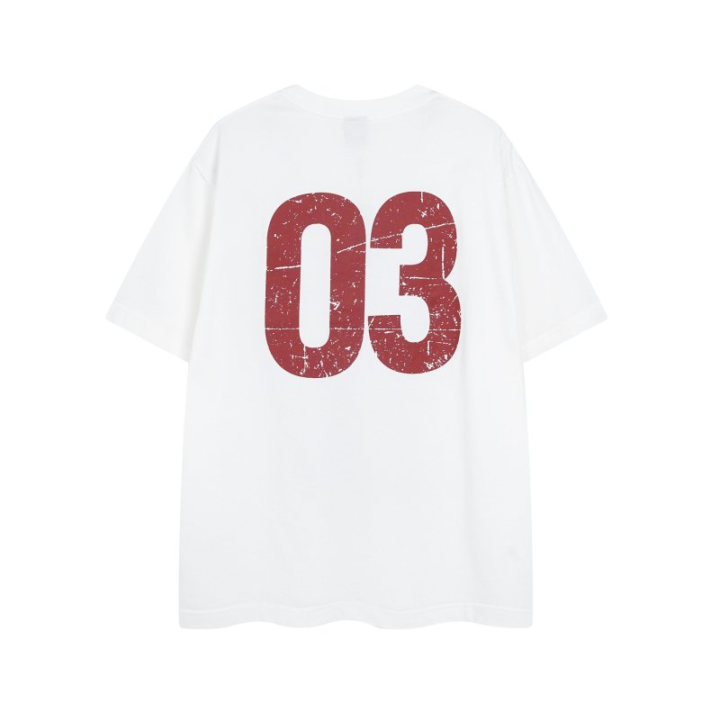 画像4: Unisex Retro digital print Short Sleeve T-Shirt　男女兼用ユニセックスデジタルプリントラウンドネック半袖Tシャツ (4)