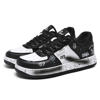 スヌ＊！ Snoopy graffiti lace-up sneakers Shoes ユニセックス 男女兼用