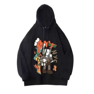 NEW!! Unisex Kaws × AJ4 Sneaker Shoes Design Hoodie Hoody