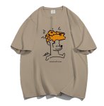 画像1: Mouse x Cheese  Print Tshirts  ユニセックス男女兼用マウスネズミ×チーズプリント半袖 Tシャツ (1)