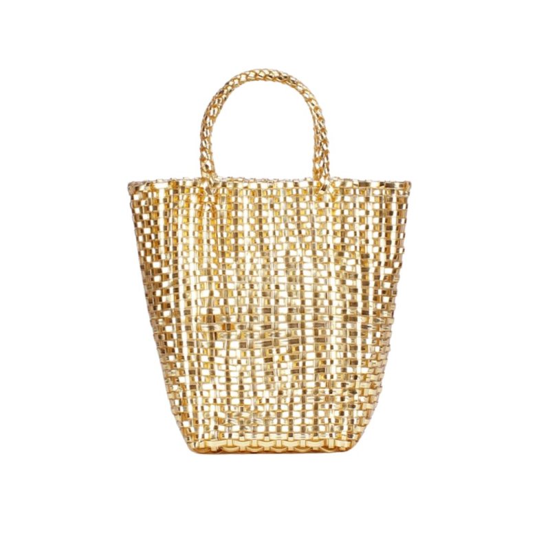 画像14: French woven basket shopping beach bagTote Bag  フレンチ編み込みかご籠ショッピングビーチショートハンドルトートバッグ (14)