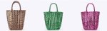 画像8: French woven basket shopping beach bagTote Bag　　フレンチ編み込みかご籠ショッピングビーチショートハンドルトートバッグ (8)