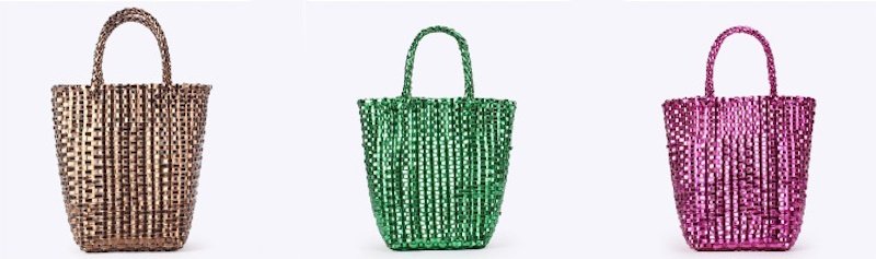 画像8: French woven basket shopping beach bagTote Bag  フレンチ編み込みかご籠ショッピングビーチショートハンドルトートバッグ (8)