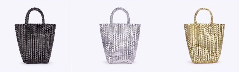 画像7: French woven basket shopping beach bagTote Bag  フレンチ編み込みかご籠ショッピングビーチショートハンドルトートバッグ (7)