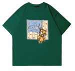 画像3: vibe Graffiti bear paint round neck T-shir  ユニセックス男女兼用グラフィックベアプリント半袖 Tシャツ (3)