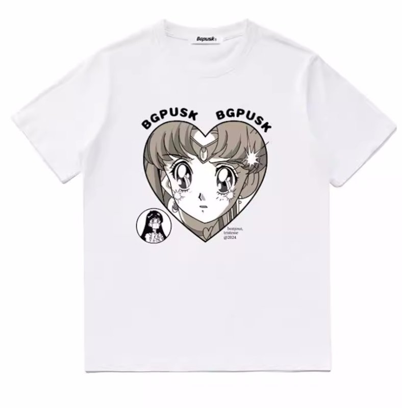 画像2: Unisex Lampo Beautiful Girl Anime PrintTshirts   ランポ美少女ガールアニメTシャツ  男女兼用 ユニセックス (2)