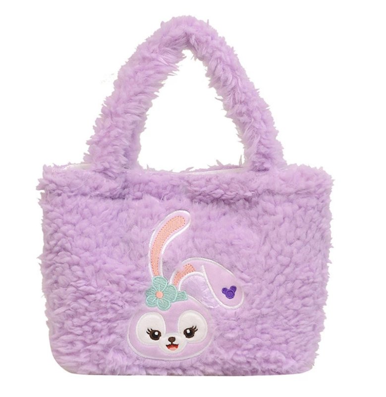 画像1: SALE セール Disney Character Fur  tote hand bag　ディズニーキャラクターファートート (1)