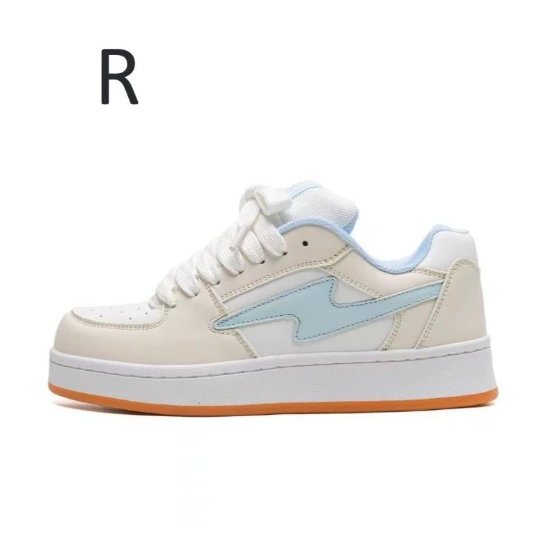 画像19: Unisex N logo leather platform lace-up sneakers shoes  ユニセックス 男女兼用Nロゴレザー厚底レースアップスニーカー (19)