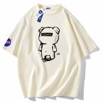 画像3: NASA x Transparent Bear Round Neck T-Shirt   ユニセックス男女兼用透明ベア熊プリント半袖 Tシャツ (3)