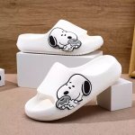 画像7: Snoopy Deformed donut flip flops soft bottom sandals slippers Beach sandals  ユニセックス男女兼用 スヌーピー ドーナツ フリップフロップ  シャワー ビーチ サンダル (7)