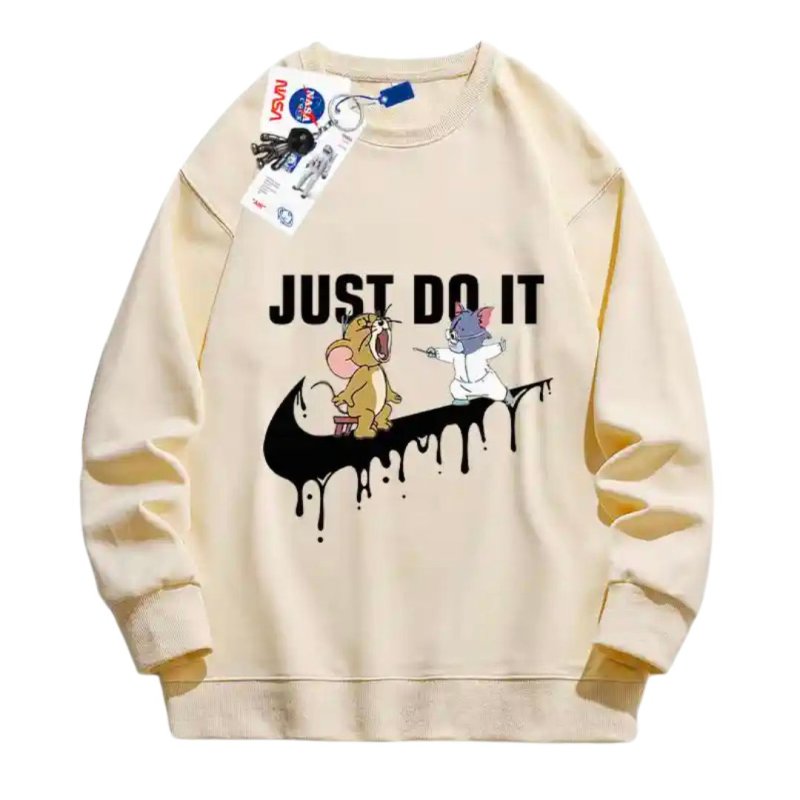 画像5: Nasa Tom & Jerry Swoosh print Sweat Shirt  ユニセックス 男女兼用 ナサ トムとジェリー トム＆ジェリー スウッシュ プリント スウェットシャツ トレーナー  (5)