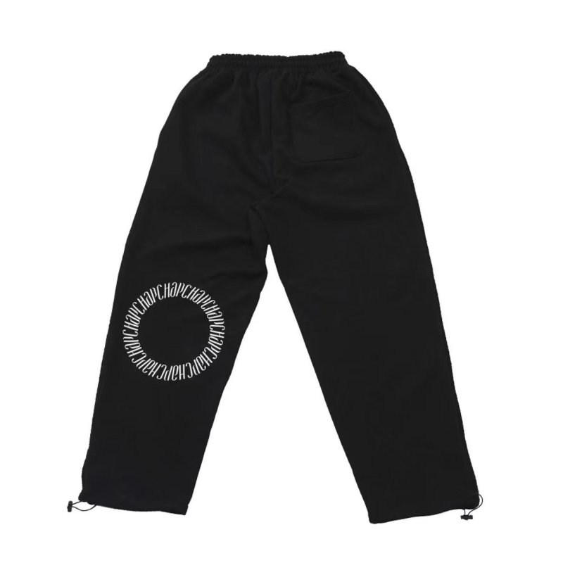 画像3: Unisex Unisex  Circle Chap Logo Loose Hip Hop Street Dance Casual Sweatpants 男女兼用 韓国 ユニセックス サークル チャップ ロゴスウェットパンツ ヒップホップ ストリートダンス カジュアル  (3)