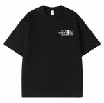画像1: Violence Bearbrick Bear kaws One Point Round Neck T-Shirt   ユニセックス男女兼用カウズワンポイントプリント半袖 Tシャツ (1)