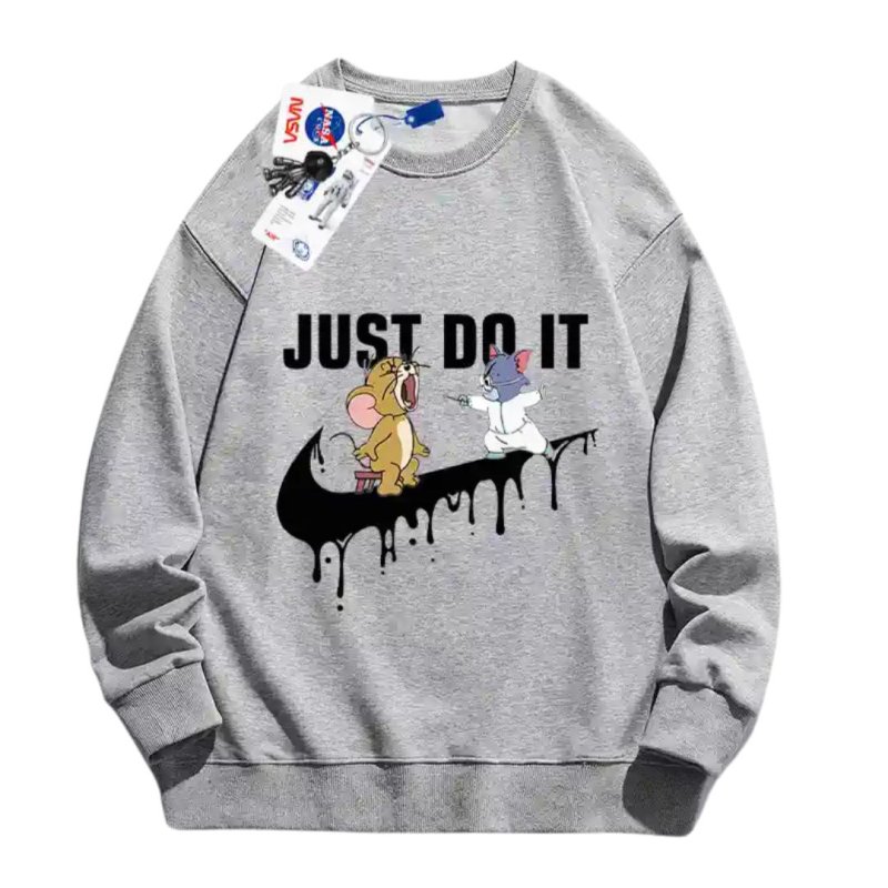 画像3: Nasa Tom & Jerry Swoosh print Sweat Shirt  ユニセックス 男女兼用 ナサ トムとジェリー トム＆ジェリー スウッシュ プリント スウェットシャツ トレーナー  (3)