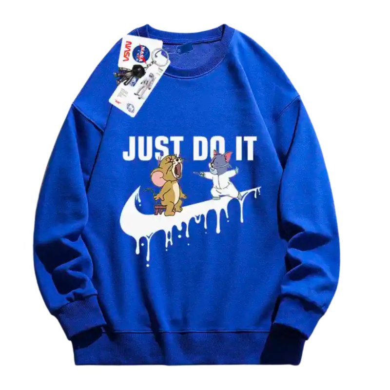 画像4: Nasa Tom & Jerry Swoosh print Sweat Shirt  ユニセックス 男女兼用 ナサ トムとジェリー トム＆ジェリー スウッシュ プリント スウェットシャツ トレーナー  (4)