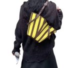 画像4: Unisex Striped basket tote shoulder bag　ストライプボーダーバケットトートショルダーバッグ (4)