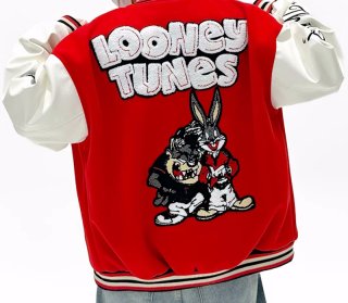 Bugs Bunny & Sylvester embroidery jacket Jumper stadium jacket