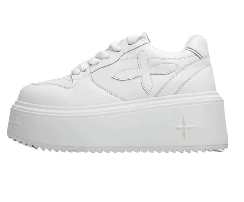 画像2: Thick-soled leather lace-up sneakers　厚底チャンキーソールレザーレースアップスニーカ (2)