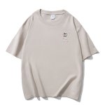 画像3: One Point Dancing Astronaut Round Neck T-Shirt   ユニセックス男女兼用ワンポイントダンシング宇宙飛行士プリント半袖 Tシャツ (3)