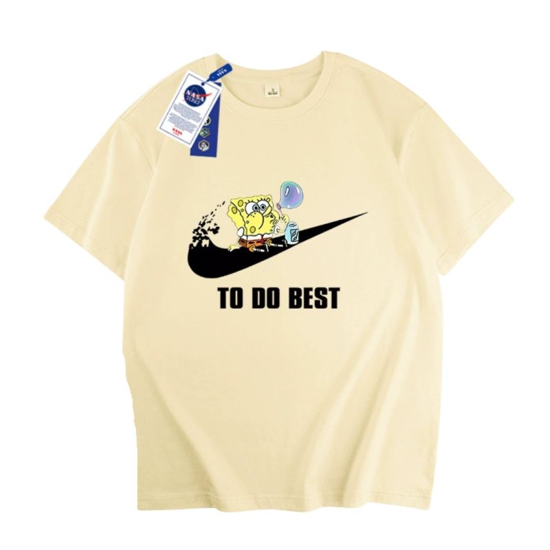 画像4: 25 Nasa x TO DO BEST SpongeBob Family T-shirt Short Pants Setup男女＆キッズユニセックス 子供 ナサ ×スポンジボブ ペイント Tシャツ ショートパンツセットアップ 上下 (4)