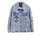 画像3: Unisex Donald Duck embroidered denim jacket　ユニセックス 男女兼用ドナルドダック刺繍Gジャンデニムジャケットブルゾン (3)