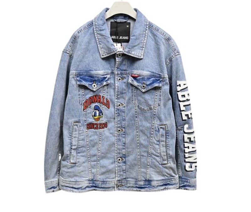 画像3: Unisex Donald Duck embroidered denim jacket　ユニセックス 男女兼用ドナルドダック刺繍Gジャンデニムジャケットブルゾン (3)