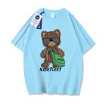 画像6: NASA x Walking Bear Short Sleeve Round Neck T-Shirt   ユニセックス男女兼用ナサ×ウォーキングベアプリント半袖 Tシャツ (6)