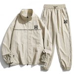 画像3: SALE セール 24 Unisex ‎New York Yankees Nylon Set up Matching Set Jacket + Pant ユニセックス 男女兼用 ヤンキース マッチングセット ナイロン セットアップ 上下 (3)