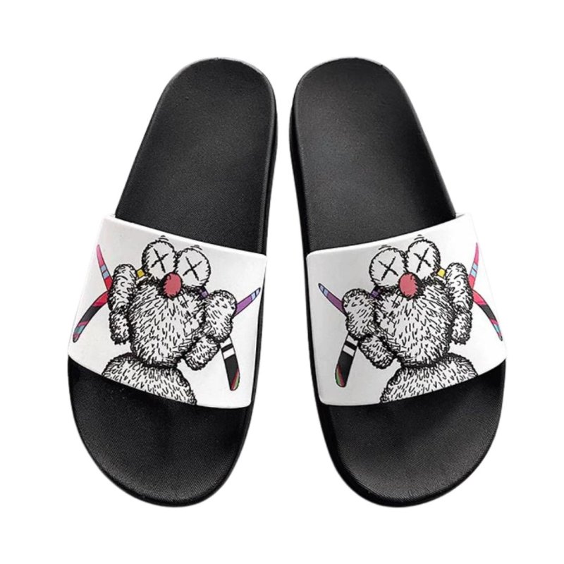 画像1: KAWS SESAME STREET soft bottom sandals slippers  ユニセック 男女兼用 カウズ セサミストリート フリップフロップ サンダル シャワーサンダル ビーチサンダル (1)
