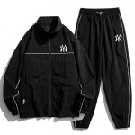 画像2: SALE セール 24 Unisex ‎New York Yankees Nylon Set up Matching Set Jacket + Pant ユニセックス 男女兼用 ヤンキース マッチングセット ナイロン セットアップ 上下 (2)