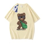 画像3: NASA x Walking Bear Short Sleeve Round Neck T-Shirt   ユニセックス男女兼用ナサ×ウォーキングベアプリント半袖 Tシャツ (3)