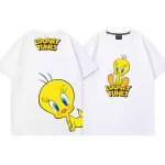 画像1: Tweety loose short sleeve T-shirt Looney Tunes ユニセックス男女兼用 ルーニー・テューンズ トゥイーティー 半袖Tシャツ プルオーバー (1)