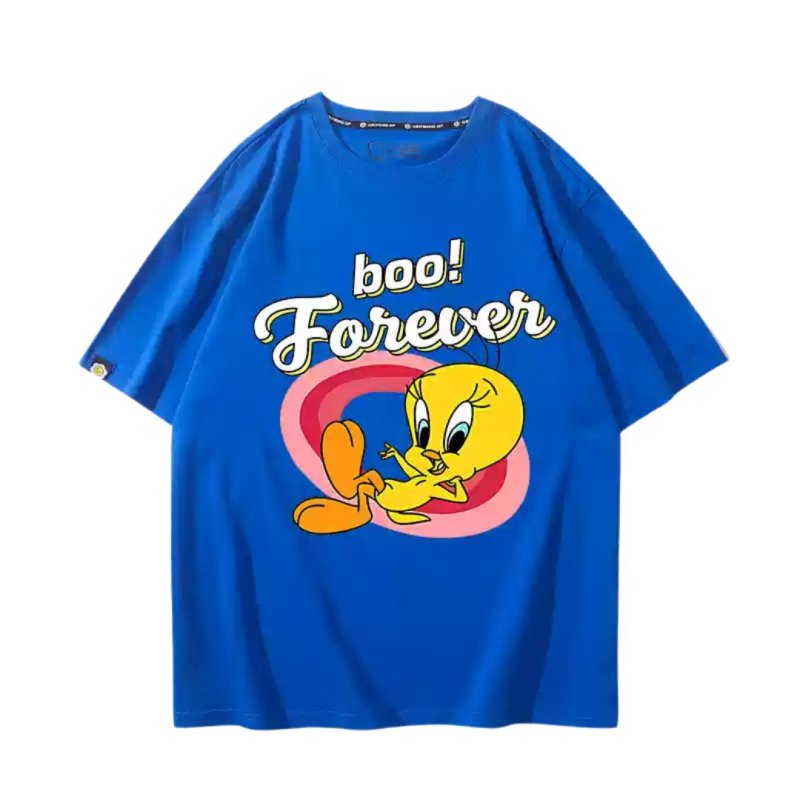 画像9: Tweety looney tunes Short sleeve round neck T-shirt　ユニセックス男女兼用トゥイーティー ルーニー テューンズプリント  ラウンドネック 半袖Tシャツ (9)