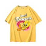 画像5: Tweety looney tunes Short sleeve round neck T-shirt　ユニセックス男女兼用トゥイーティー ルーニー テューンズプリント  ラウンドネック 半袖Tシャツ (5)