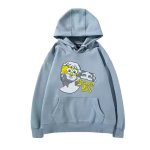 画像11: SpongeBob＆ plaster co-branded round neck hoodie sweat pullover   ユニセックス 男女兼用スポンジボブ&レプリカ スウェット パーカー (11)
