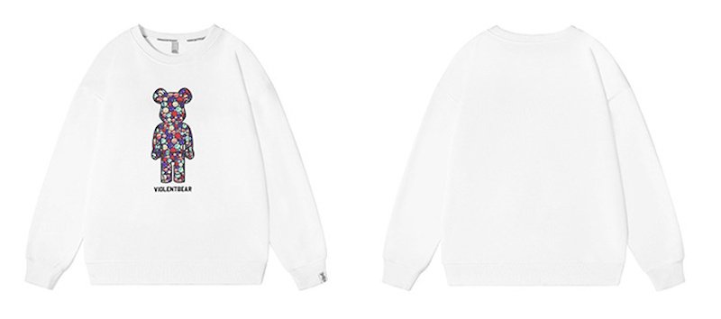 画像6: Unisex space bearbrick print sweatshirt　ユニセックス男女兼用宇宙ベアブリックプリントスウェットトレーナー (6)