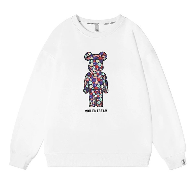 画像3: Unisex space bearbrick print sweatshirt　ユニセックス男女兼用宇宙ベアブリックプリントスウェットトレーナー (3)