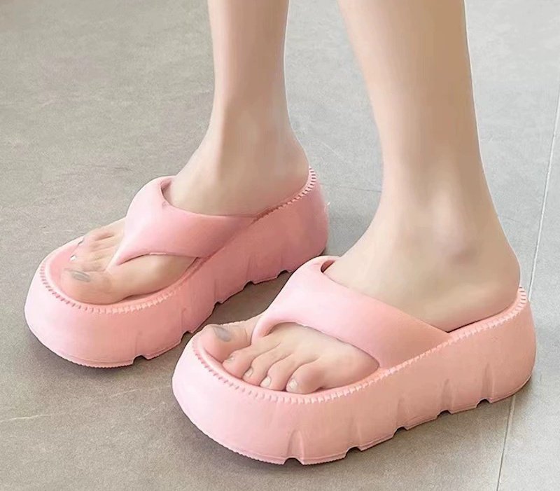 画像7: Thick-soled thong sandals　  プラットフォーム厚底トングサンダル ビーチサンダル (7)