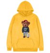 画像1: go on an errand Bear round neck hoodie sweat pullover   ユニセックス 男女兼用お使いベア熊フーディ スウェット パーカー (1)