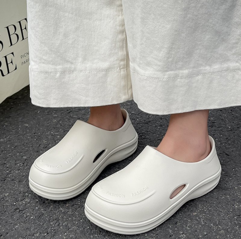 画像4: Unisex Thick-soled lightweight Pao Toe Hole Shoes  Beach sandals  ユニセックス男女兼用 厚底軽量パオトウホールシューズ (4)